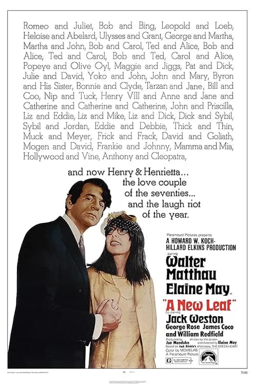 A New Leaf film posteri