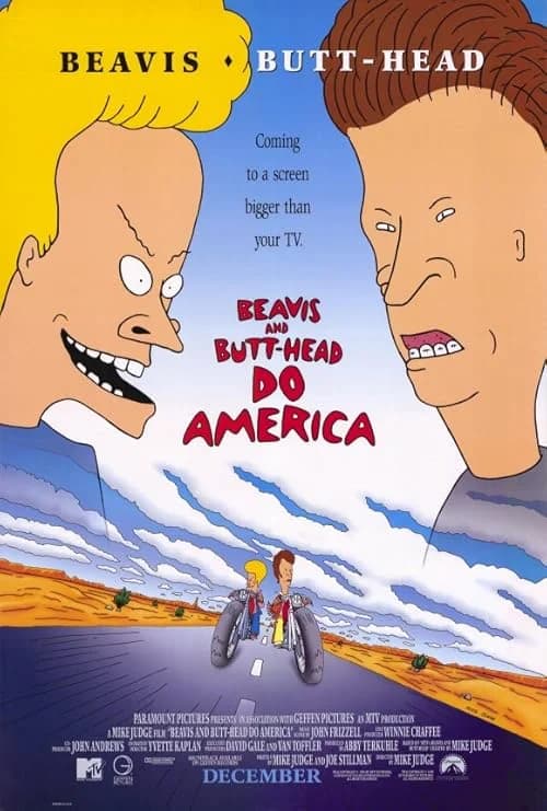 Beavis and Butt-Head Do America film posteri