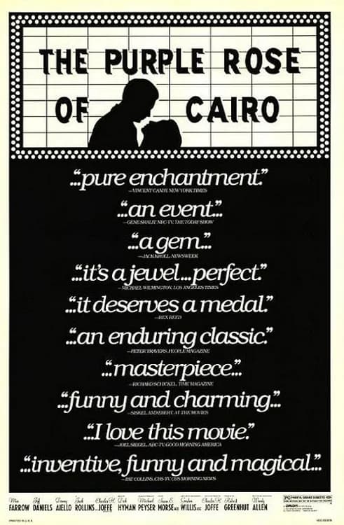 The Purple Rose of Cairo film posteri